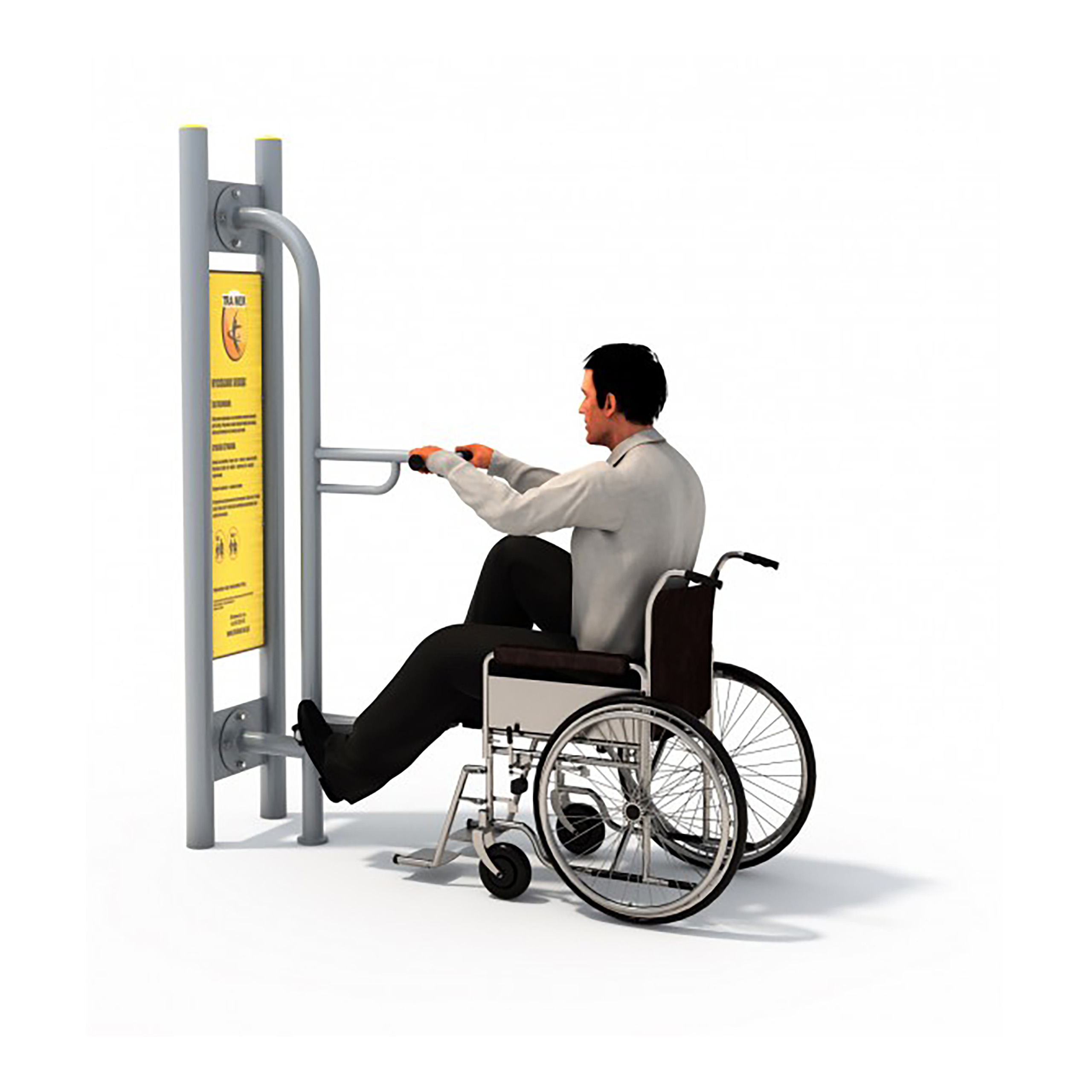 Siłownia zewnętrzna dla niepełnosprawnych - Rower Disabled