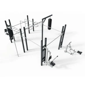 Siłownia plenerowa łącząca street workout i maszyny