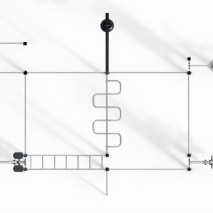 Wielofunkcyjna konstrukcja treningowa na zewnątrz