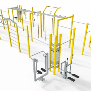 Park aktywności z nowoczesnymi urządzeniami fitness