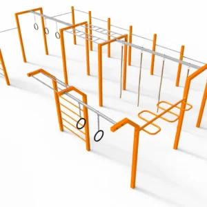 Park sportowy outdoor z nowoczesnymi modułami fitness