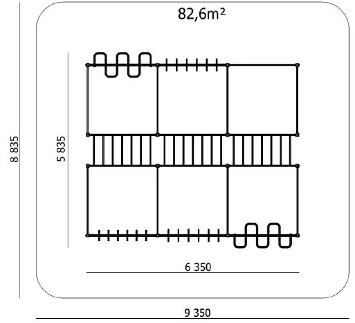Wielofunkcyjny park fitness outdoor