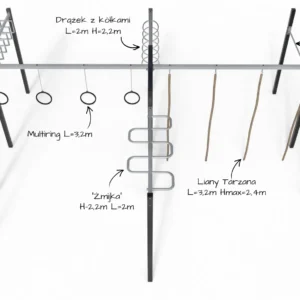 Park fitness na świeżym powietrzu do treningu całego ciała