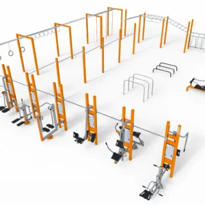 Strefa fitness outdoor z profesjonalnym wyposażeniem