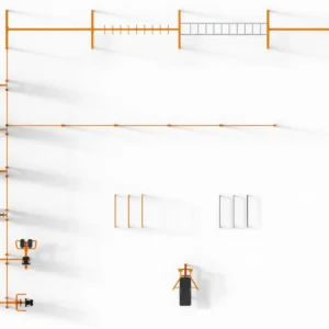 ark aktywności z nowoczesnymi urządzeniami fitness