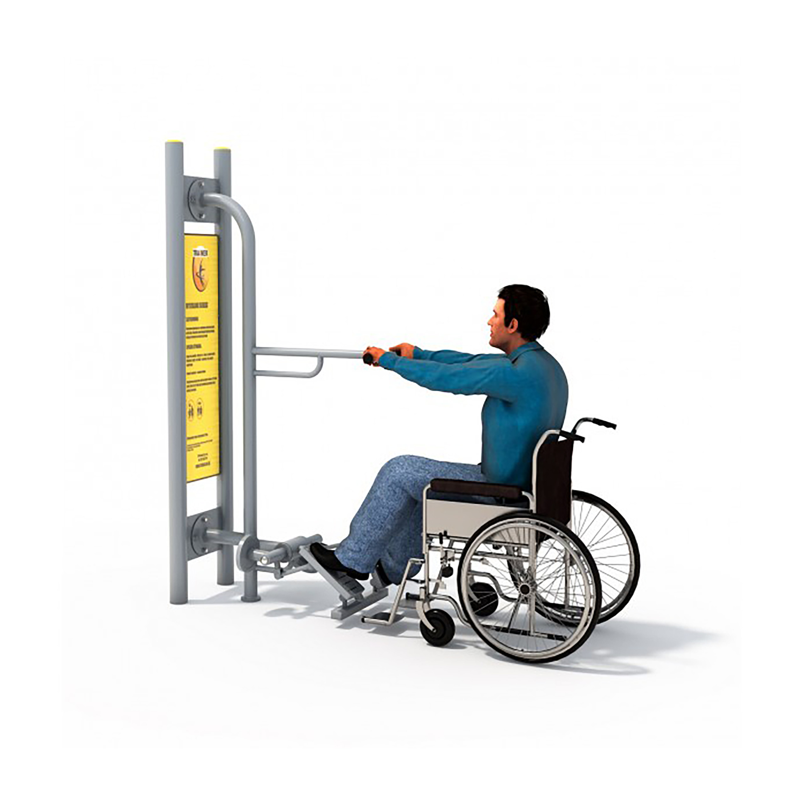 Urządzenie plenerowe dla niepełnosprawnych - Steper Disabled
