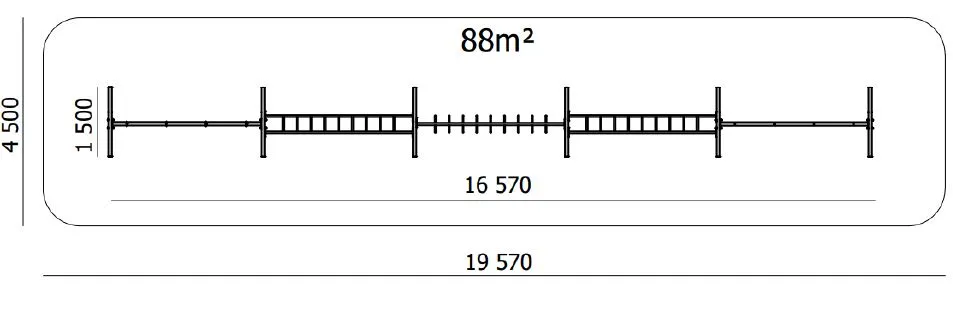 Park fitness na świeżym powietrzu do treningu całego ciała