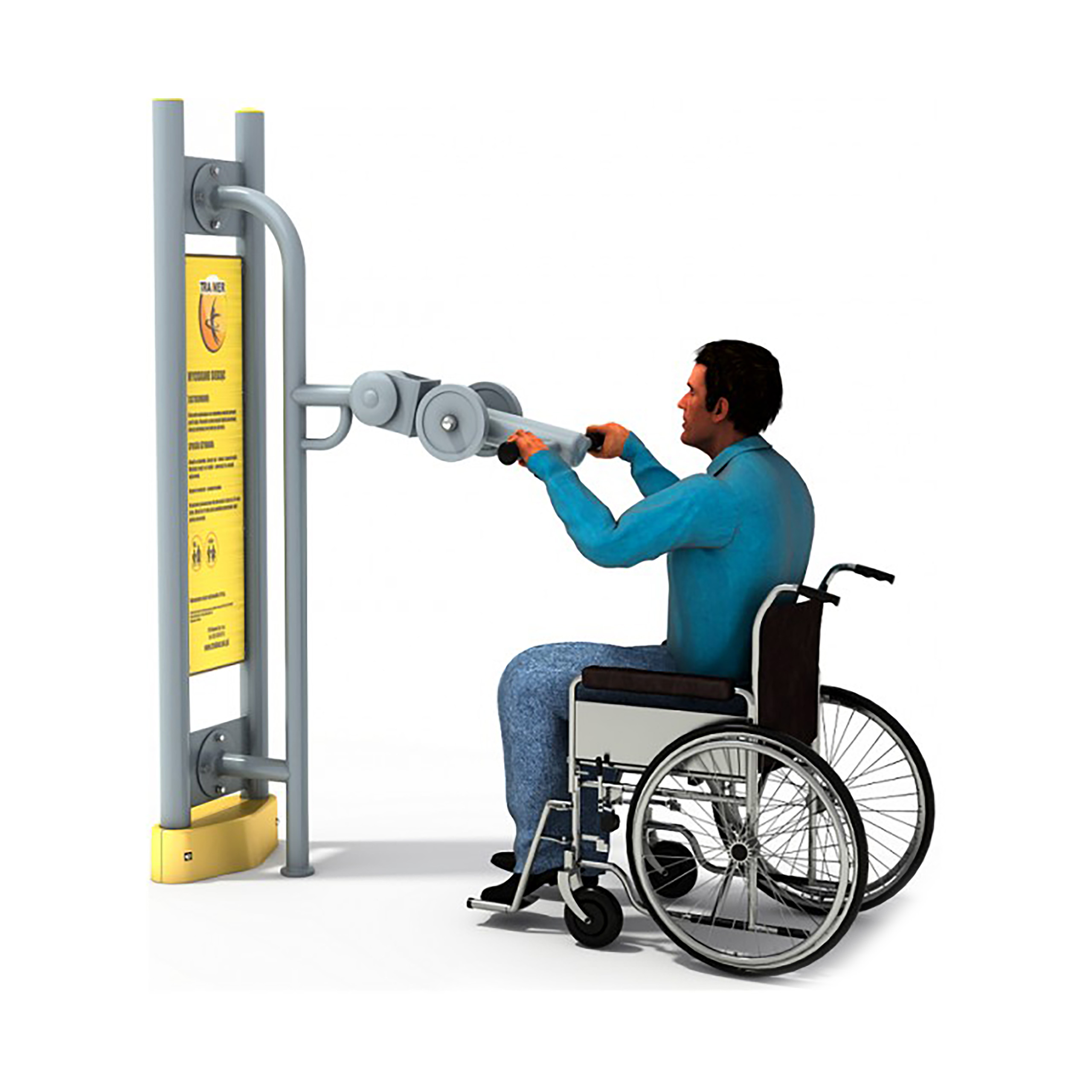 Urządzenie plenerowe dla niepełnosprawnych - Trenażer Wysoki